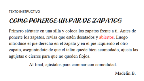 Textos Instructivos 4º ESO